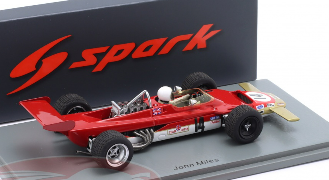 1/43 Spark 1969 Formula 1 John Miles Lotus 63 #14 France GP Car Model