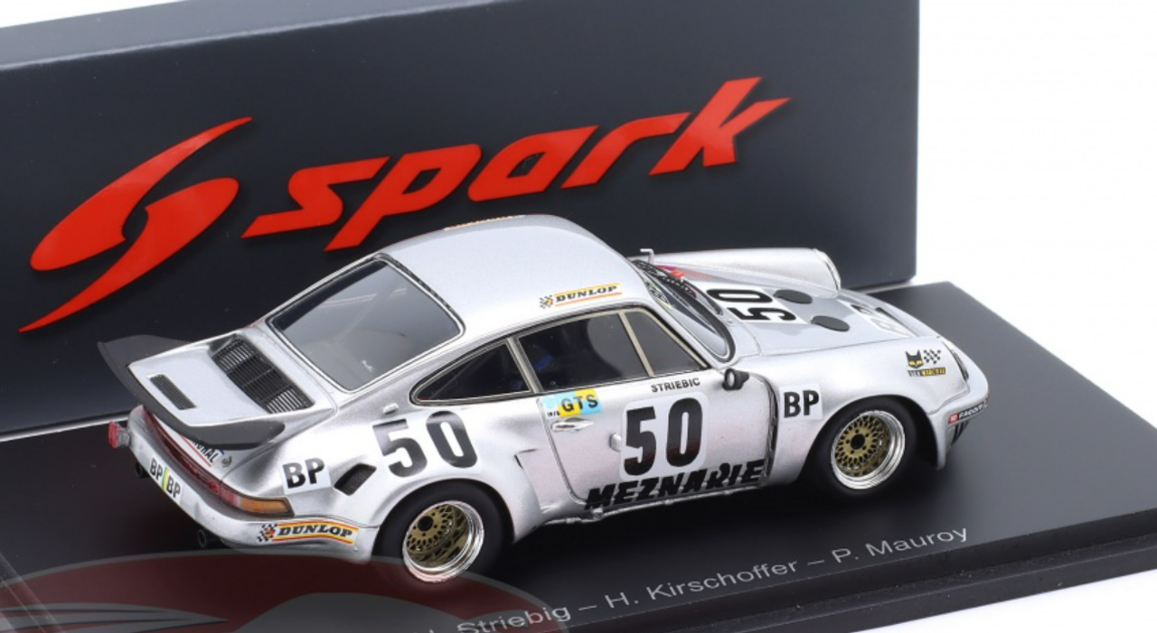 1/43 Spark 1975 Porsche 911 RSR #50 24h LeMans Louis Meznarie Hubert Striebig, Hughes Kirschoffer, Pierre Mauroy Car Model