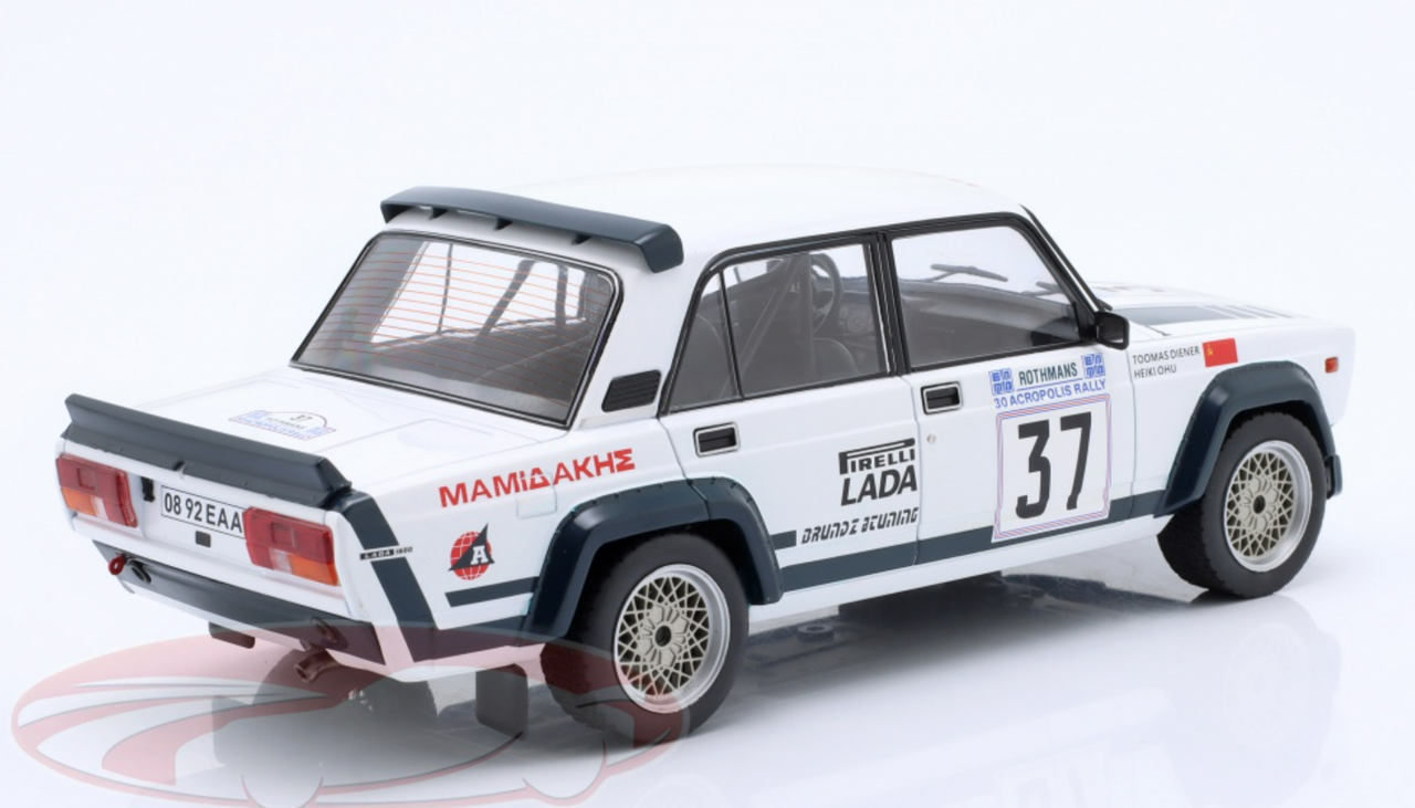 1/18 Ixo 1983 Lada VAZ 2105 VFTS #37 Acropolis Rallye Avtoexport Heiki Ohu, Toomas Diener Car Model