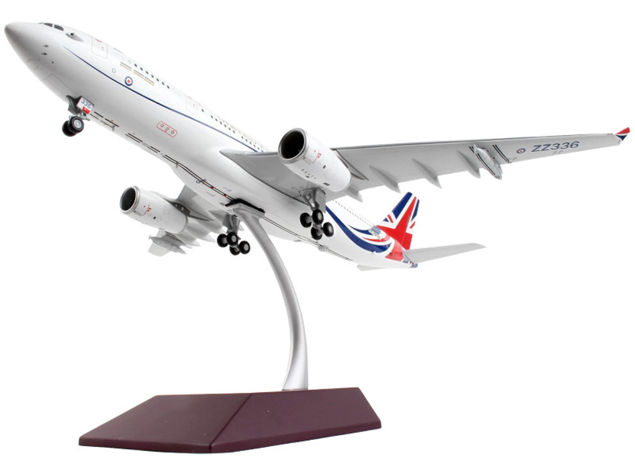 Airbus A330 MRTT Tanker Aircraft "British Royal Air Force" White with United Kingdom Flag Graphics "Gemini 200" Series 1/200 Diecast Model Airplane by GeminiJets