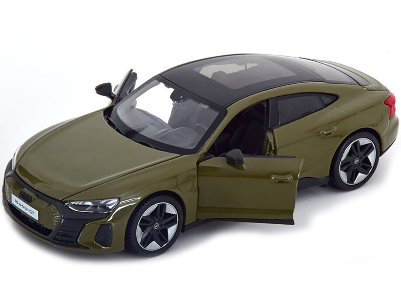 2022 Audi RS E-Tron GT Dark Green with Black Top and Sunroof