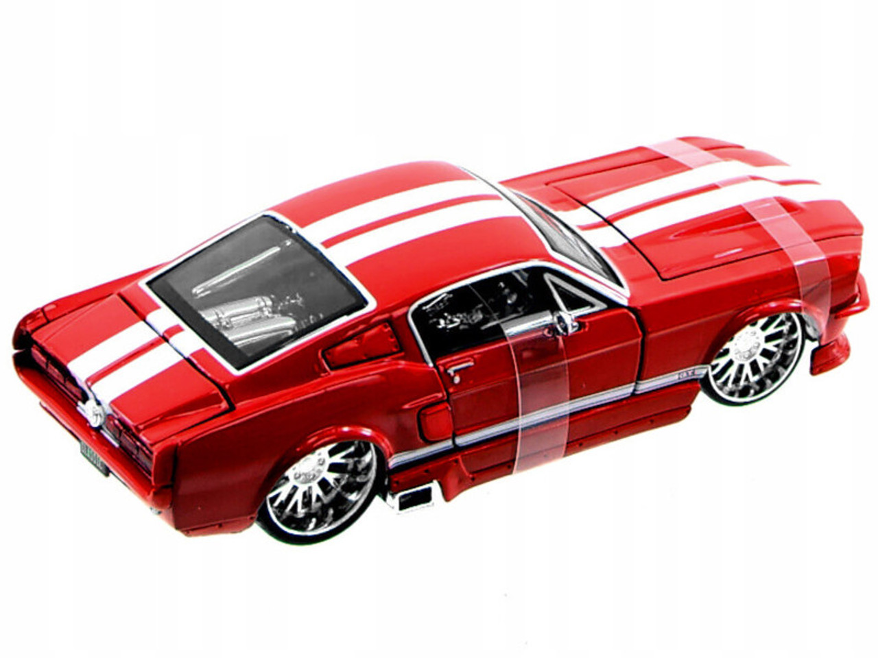 1967 Ford Mustang GT Red with White Stripes 