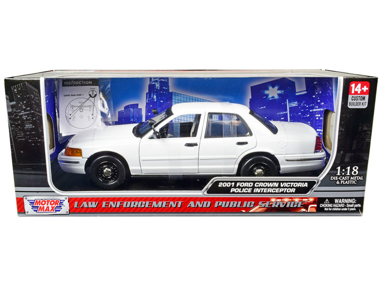 2001 Ford Crown Victoria Police Car Unmarked White 