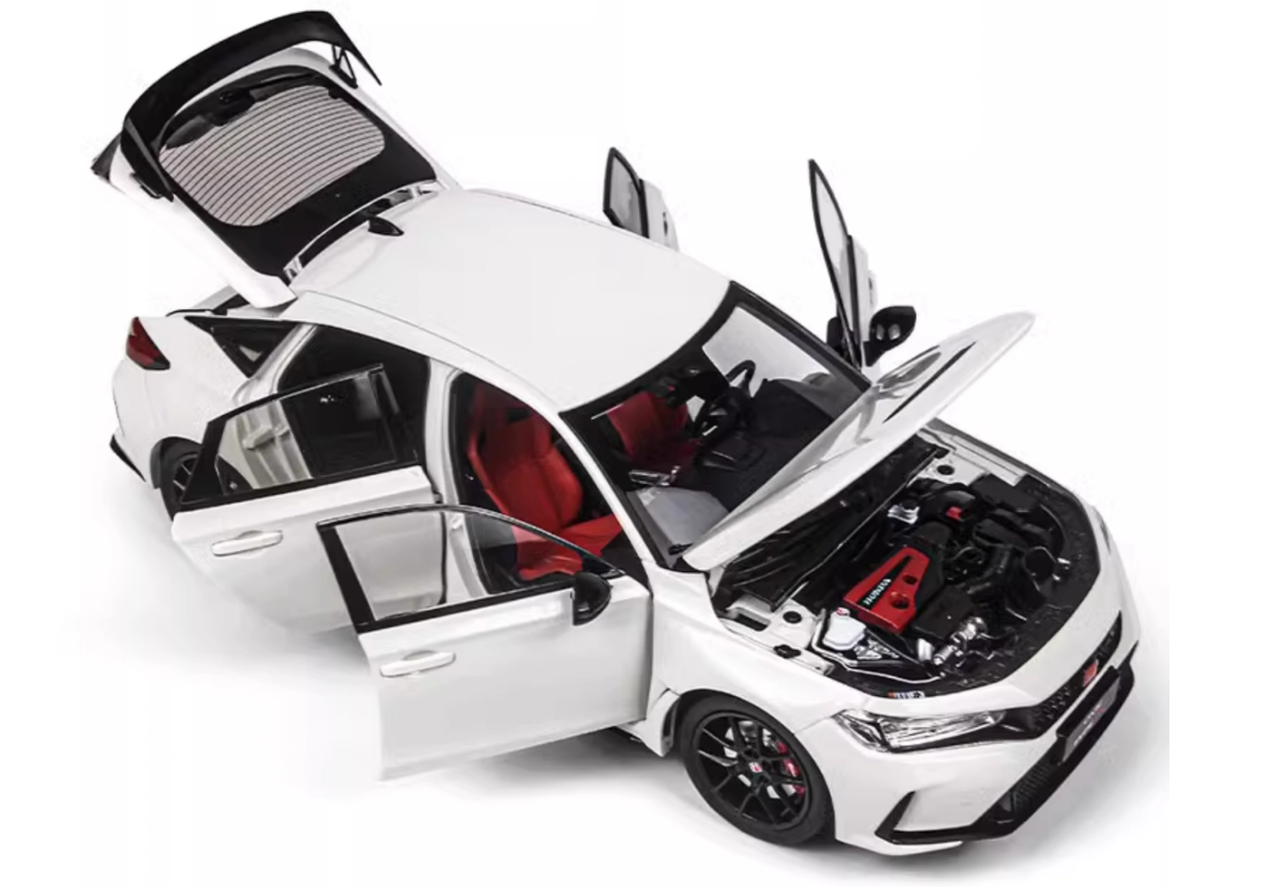 1/18 Honda Civic TYPE-R FL5 モデルカー ホワイト 1/18 Dealer Edition 2023 Honda Civic Type-R FL5 (White