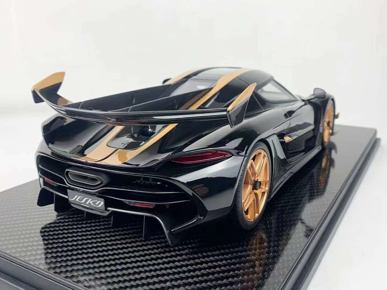 1/12 Frontiart Koenigsegg Jesko (Black with Gold Wheels) Resin Car Model Limited 100 Pieces
