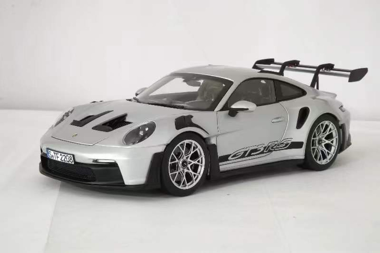 1/18 Norev 2023 Porsche 911 GT3 RS 992 (Ice Silver Grey) Diecast Car Model