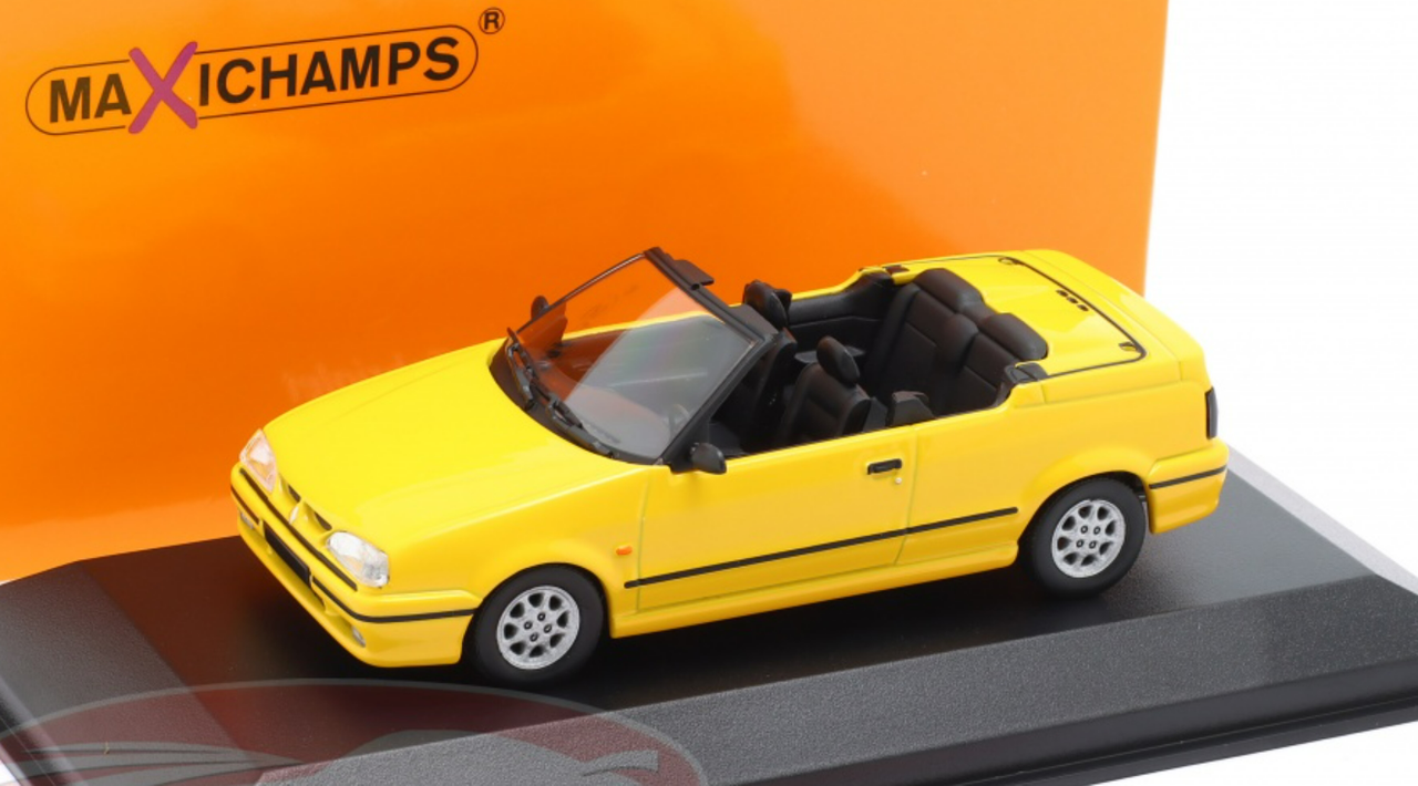 1/43 Minichamps 1991 Renault 19 Cabriolet (Yellow) Car Model