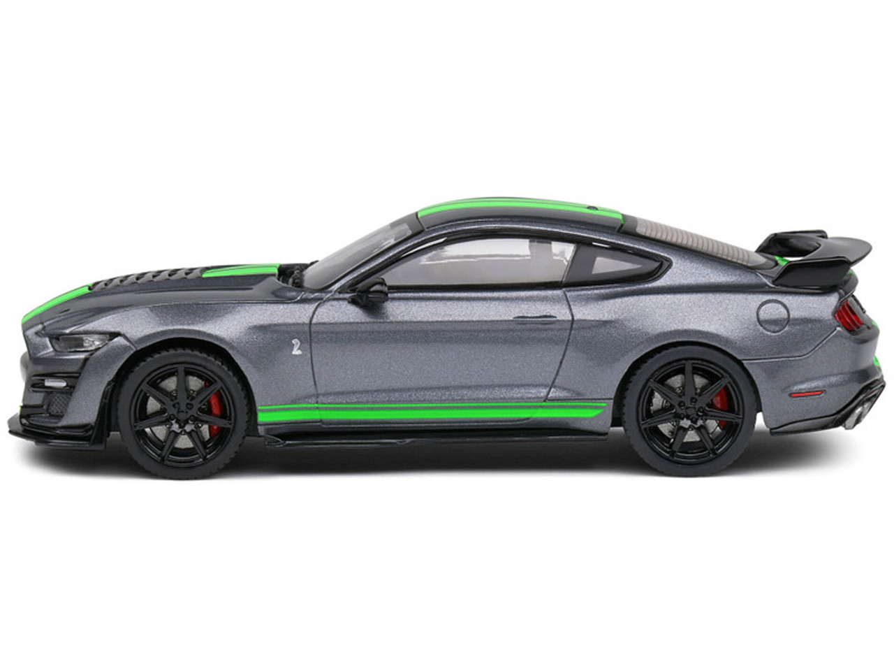 1/43 Solido 2020 Ford Shelby Mustang GT500 (Grey Metallic & Neon Green) Diecast Car Model
