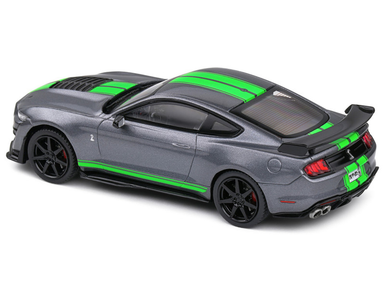 1/43 Solido 2020 Ford Shelby Mustang GT500 (Grey Metallic & Neon Green) Diecast Car Model