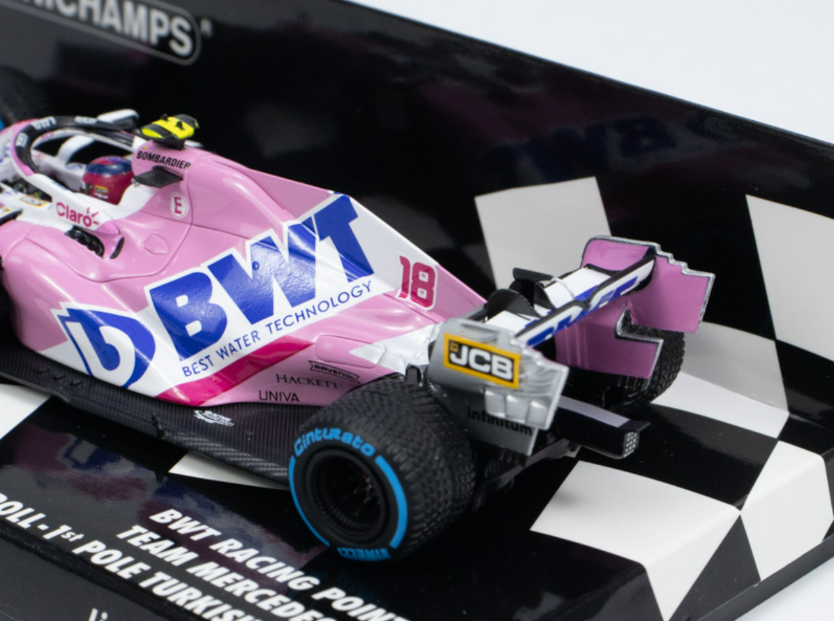 Voiture De Collection F1 - Minichamps 1/43 - Lance Stroll - RP20 GP D'Italie 2020 - Occasion