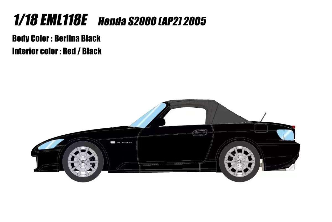 1/18 Make Up 2005 Honda S2000 AP2 (Berlina Black) Car Model