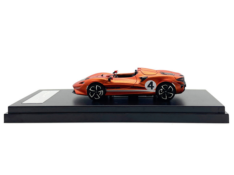 McLaren Elva Convertible #4 Matt Orange Metallic 1/64 Diecast