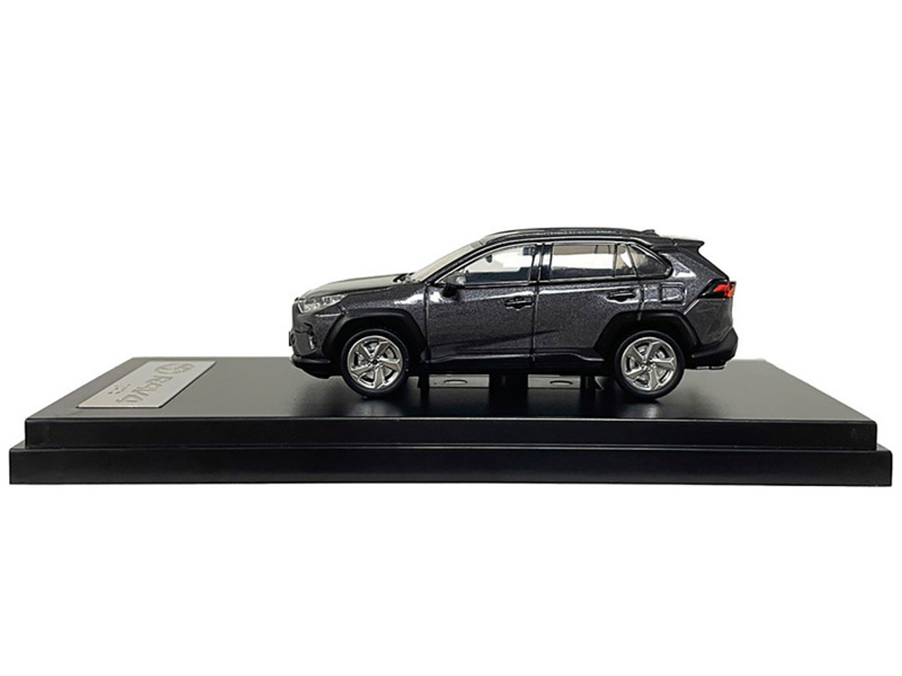 Toyota RAV4 Hybrid Dark Gray Metallic 1/64 Diecast Model Car