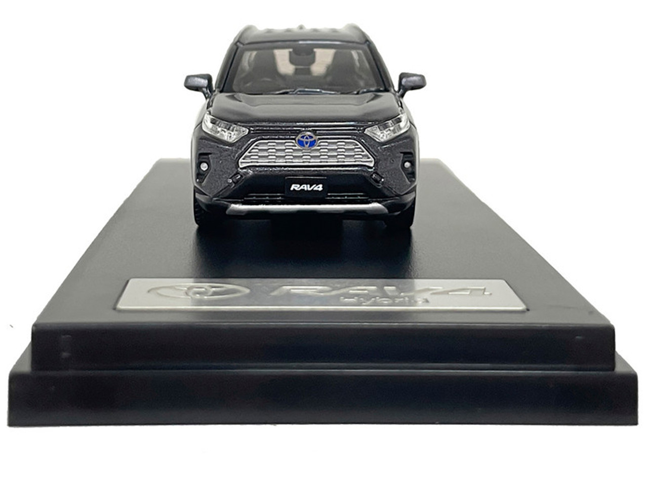 Toyota RAV4 Hybrid Dark Gray Metallic 1/64 Diecast Model Car by LCD Models