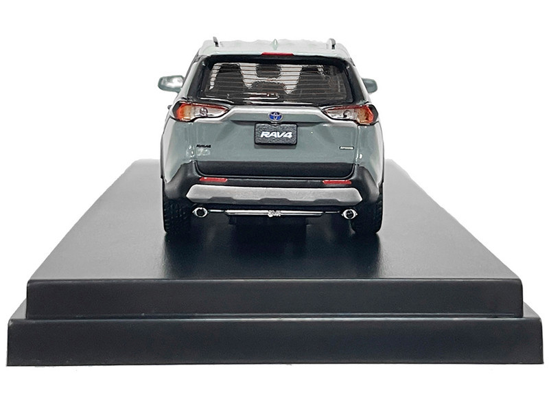 Toyota RAV4 Hybrid Gray with Light Gray Top 1/64 Diecast Model Car
