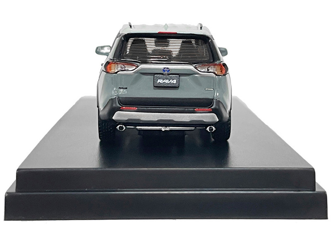 Toyota RAV4 Hybrid Gray with Light Gray Top 1/64 Diecast Model Car by LCD Models