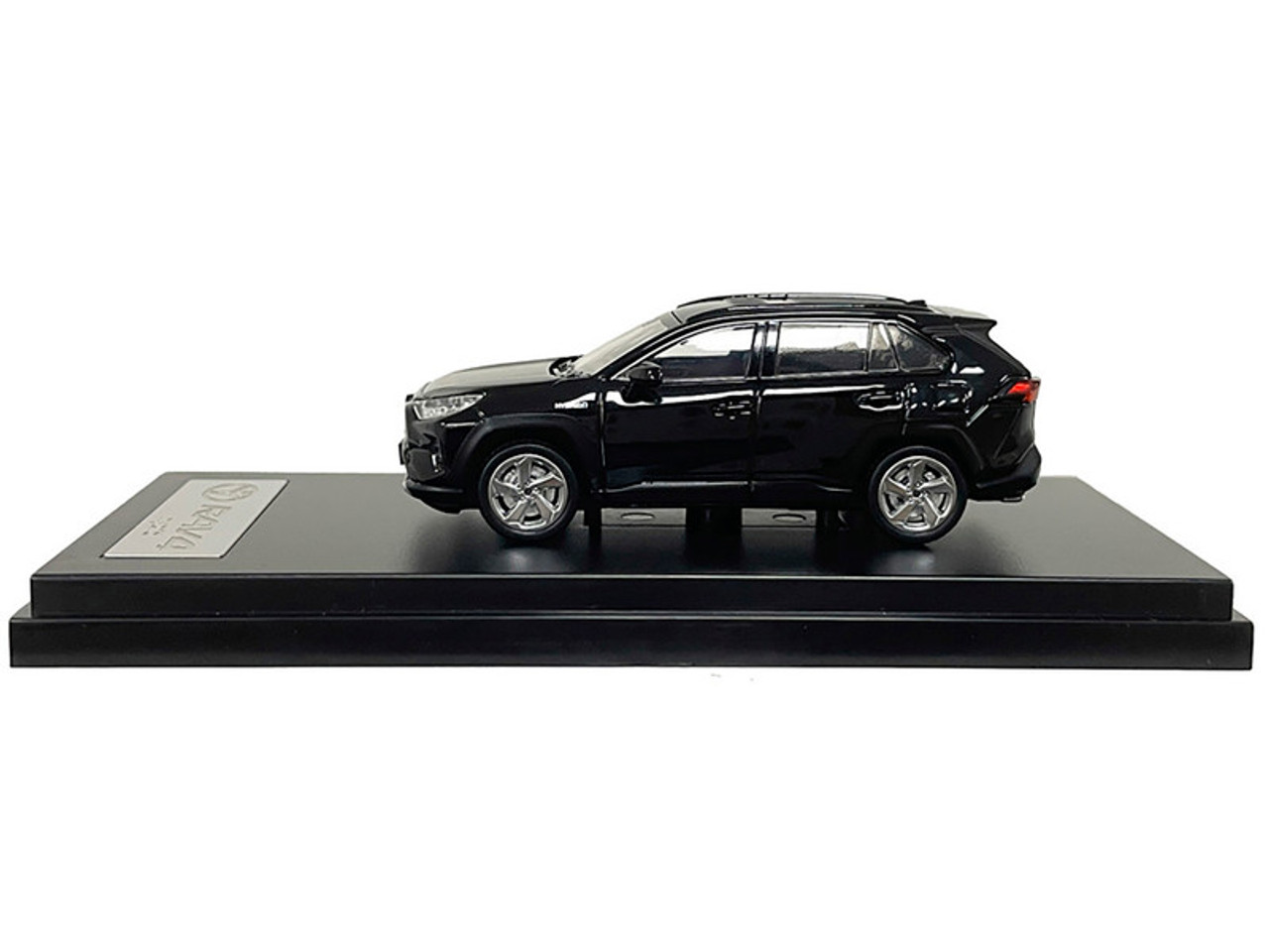Toyota RAV4 Hybrid Black 1/64 Diecast Model Car by LCD