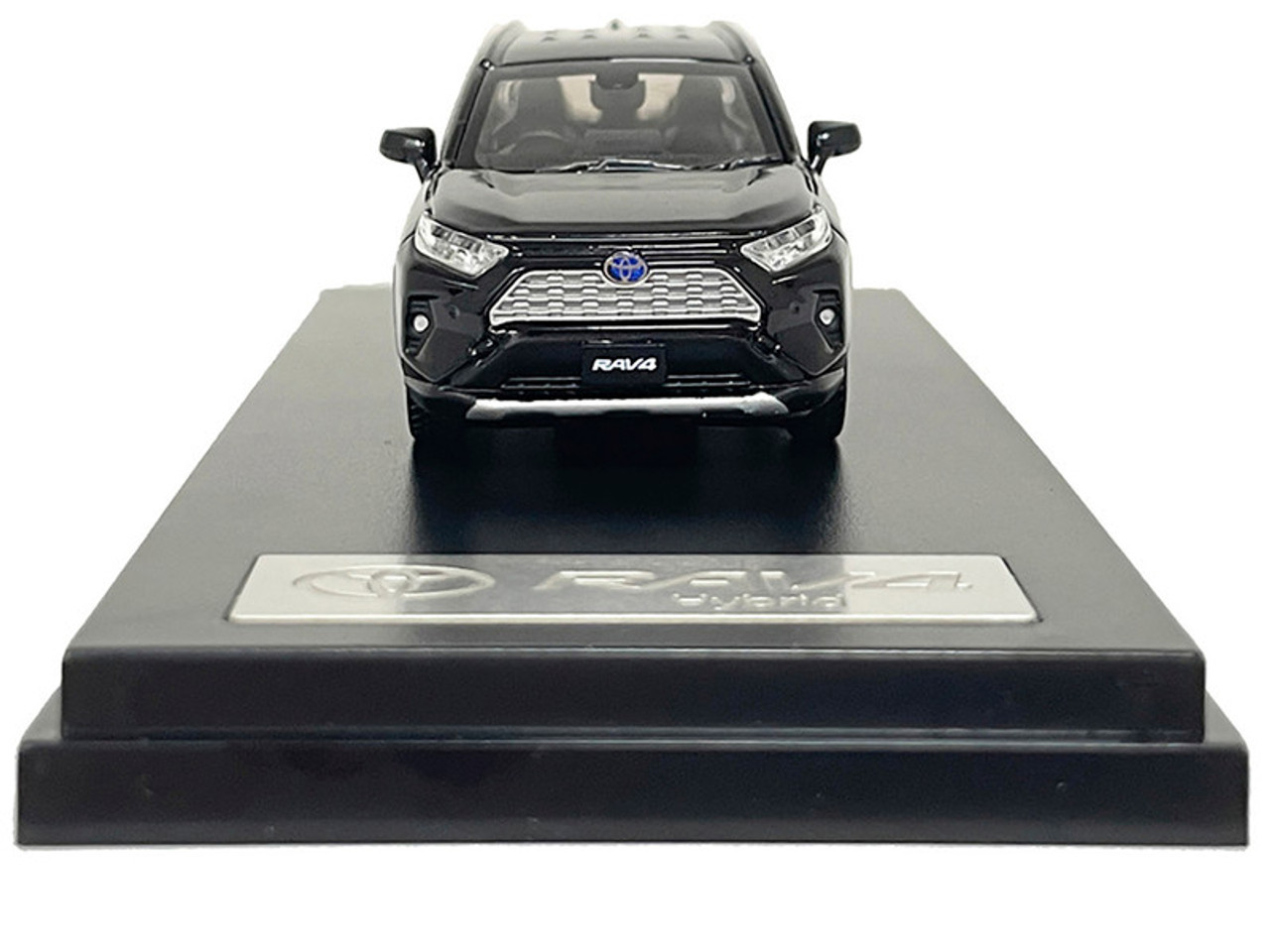 トヨタ RAV4 Hybrid 1/64 ミニカー Toyota Rav4 Hybrid XSE Silver Metallic with Black Top and