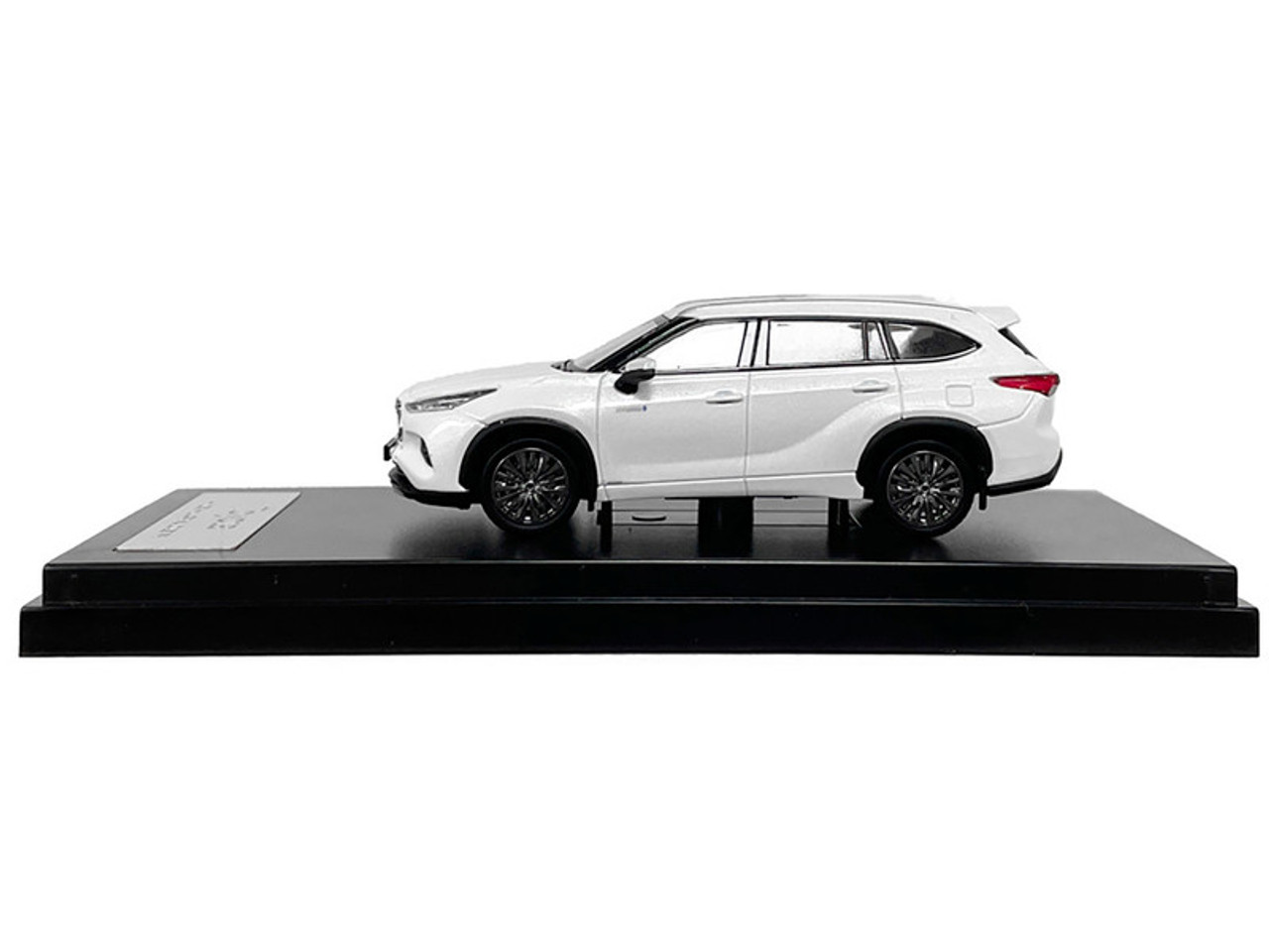 Toyota Highlander White Metallic with Sunroof 1/64 Diecast Model Car by LCD Models