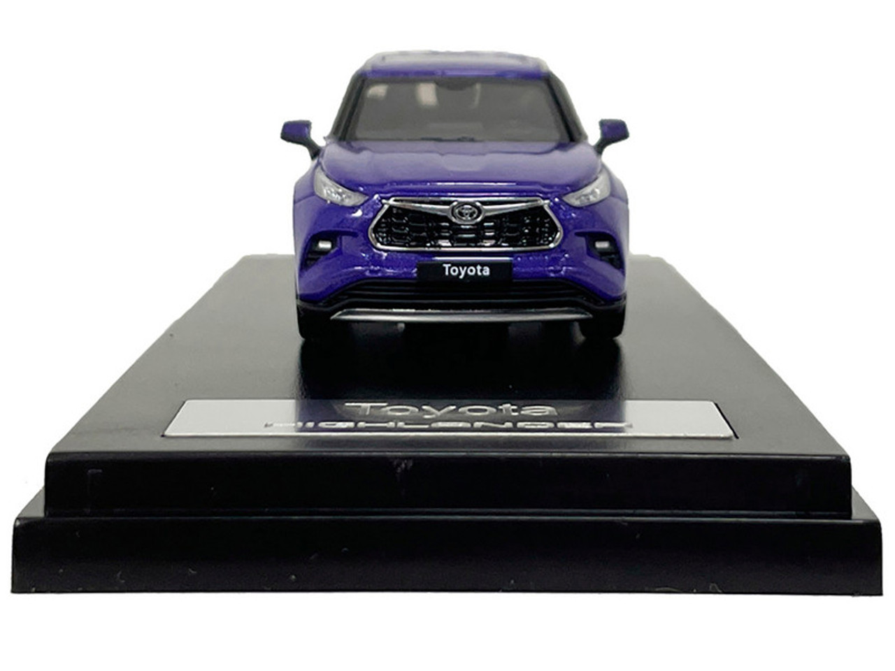 Toyota Highlander Blue Metallic with Sunroof 1/64 Diecast Model Car by LCD Models