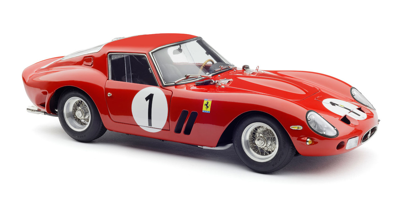 1/18 CMC 1962 Ferrari 250 GTO #1 Winner 1000km Paris North American Racing Team Pedro Rodriguez, Ricardo Rodriguez Diecast Car Model