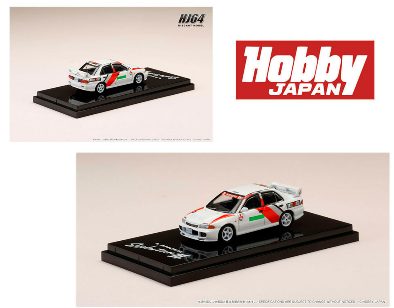 1/64 Hobby Japan Mitsubishi Lancer RS Evolution III GR. A Promotion Diecast Car Model