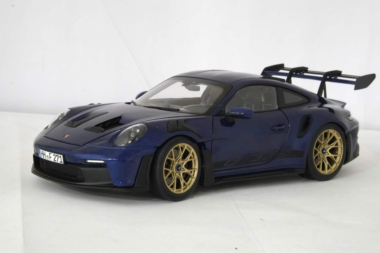 1/18 Norev 2023 Porsche 911 GT3 RS 992 (Dark Blue with Gold Wheels