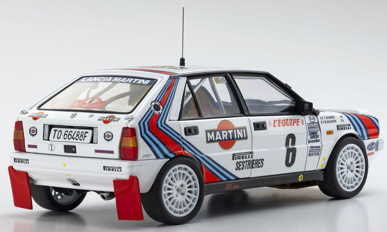 1/18 Kyosho Lancia Delta HF 4WD #6 Lancia Delta HF 4WD Diecast Car Model