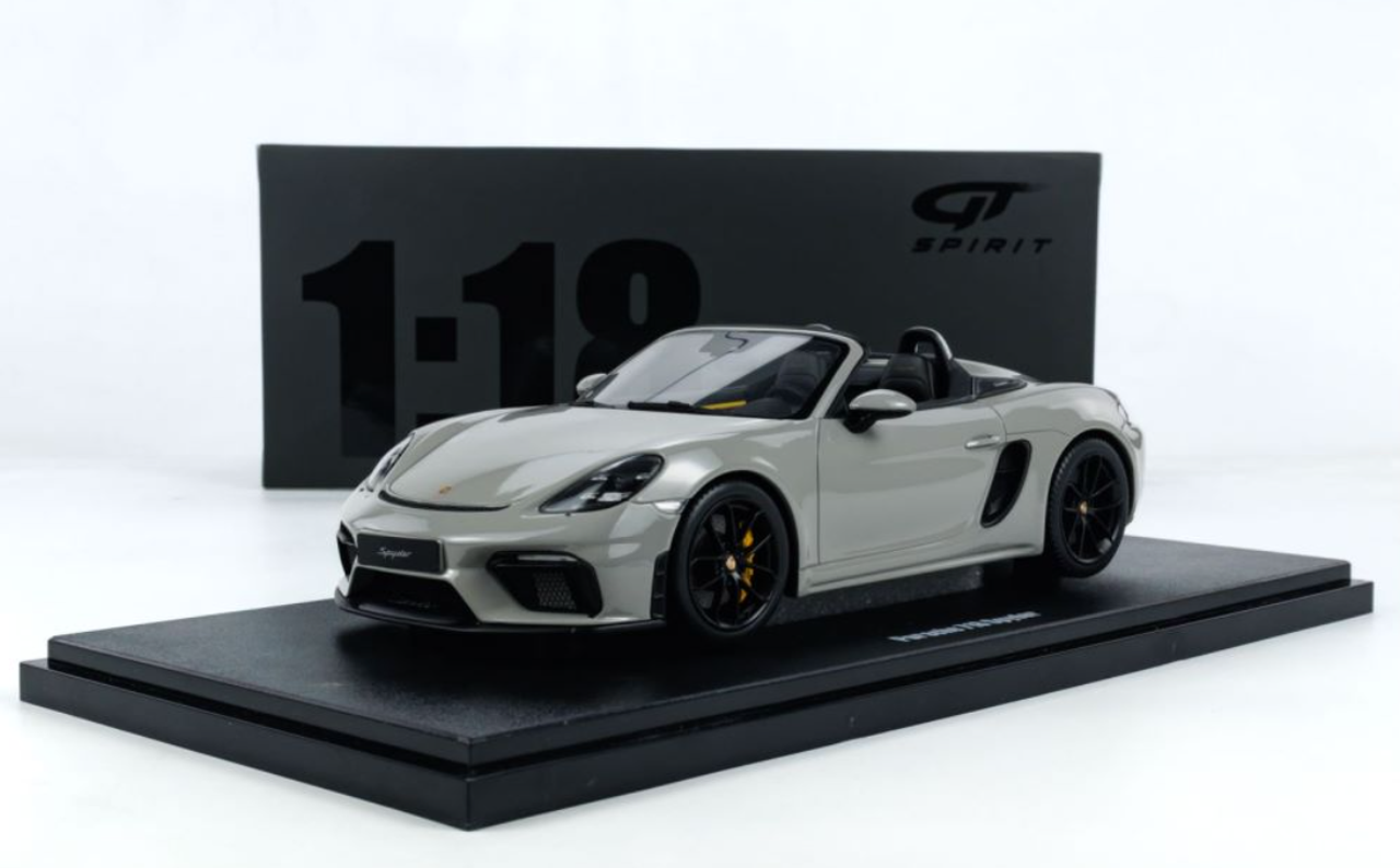 1/18 ポルシェ 718 スパイダー Spyder クレヨン Porsche 1/18 GT Spirit Porsche 718 Spyder (Crayon Grey) Resin Car