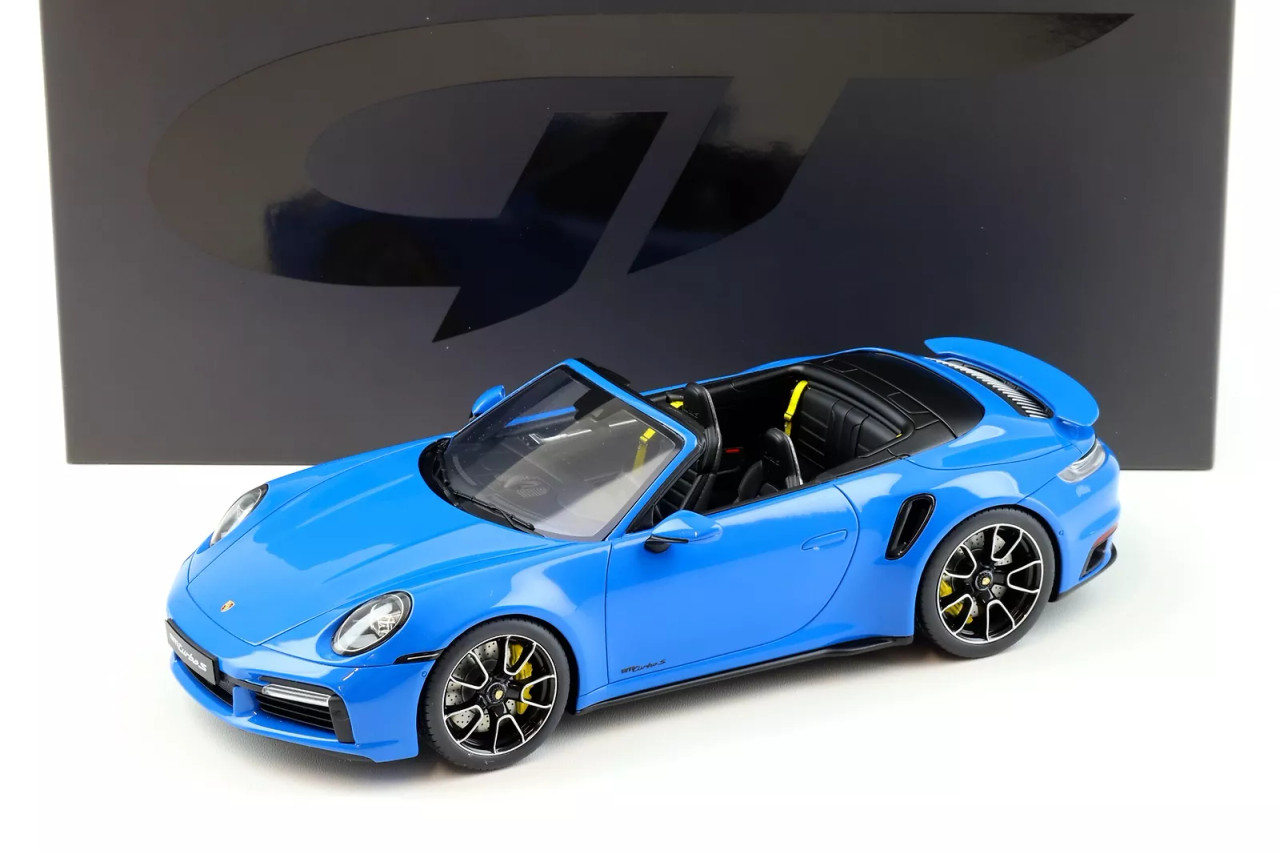 1/18 GT Spirit Porsche 911 992 Turbo Cabriolet (Shark Blue) Resin