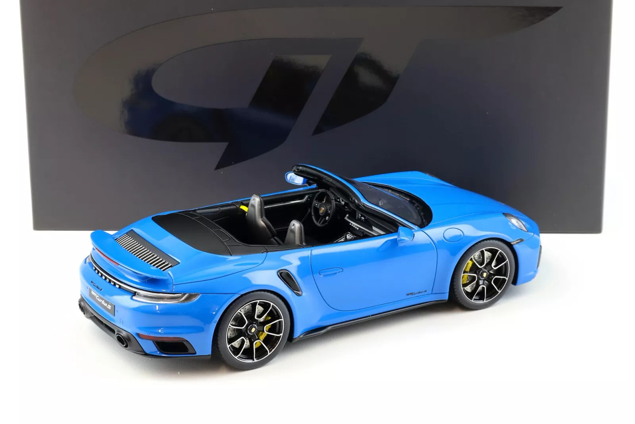 1/18 GT Spirit Porsche 911 992 Turbo Cabriolet (Shark Blue) Resin