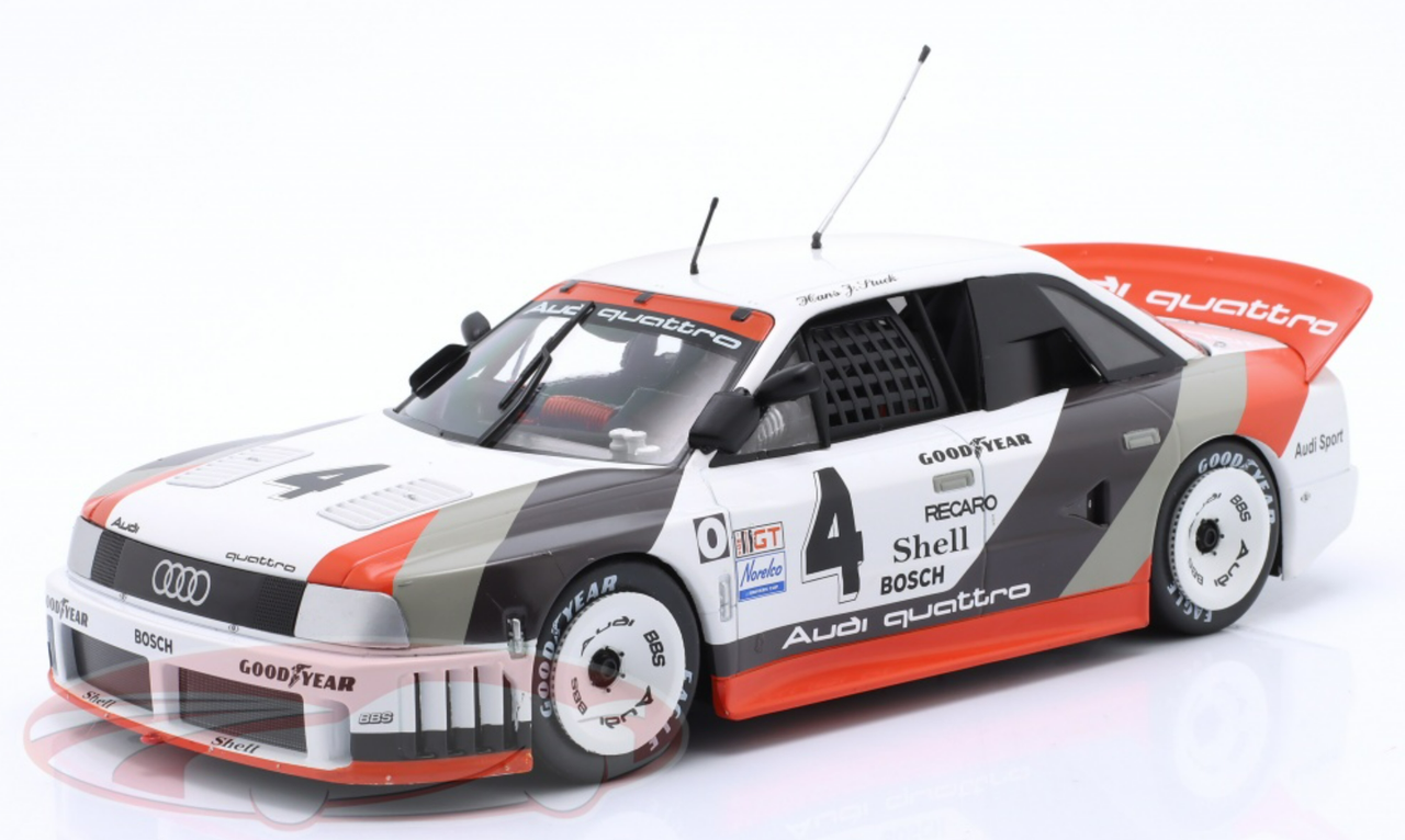 1/18 Werk83 1989 Audi 90 IMSA GTO #4 Winner Watkins Glen IMSA Audi of America Hans-Joachim Stuck, Walter Röhrl Car Model