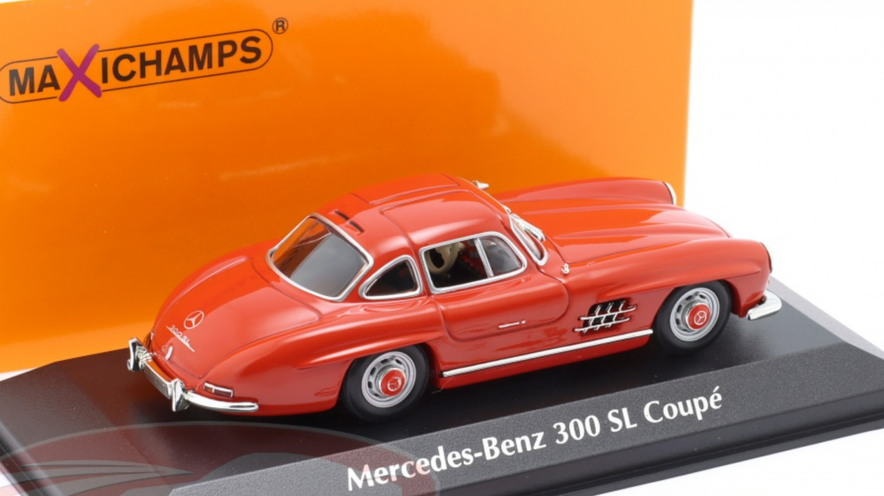 1/43 Minichamps 1955 Mercedes-Benz 300 SL (W198 I) (Red) Car Model