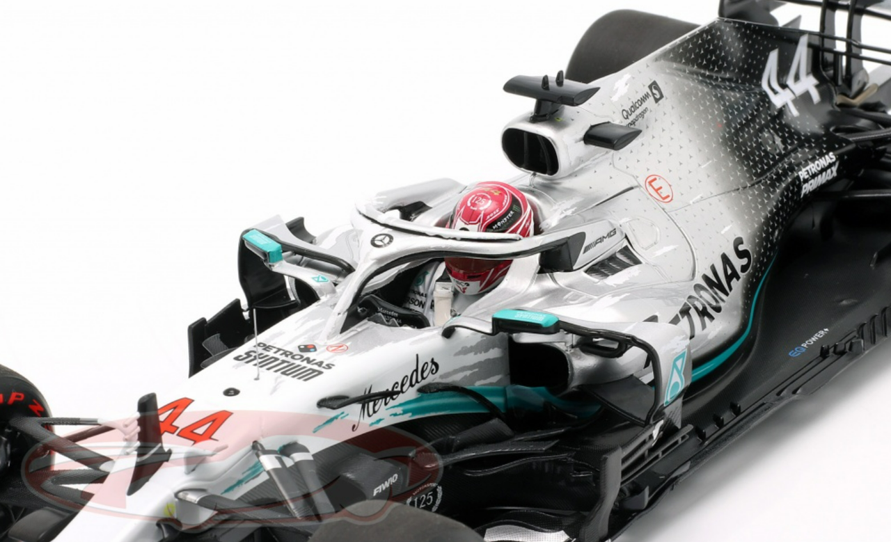 1/18 Minichamps 2019 Formula 1 Lewis Hamilton Mercedes-AMG F1 W10 #44 German GP Car Model