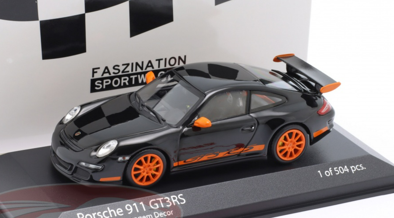 1/43 Minichamps 2006 Porsche 911 (997.1) GT3 RS (Black) Car Model