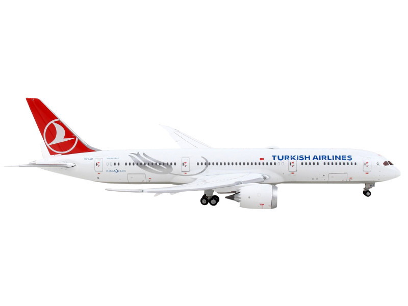 Boeing 787-9 Commercial Aircraft with Flaps Down 