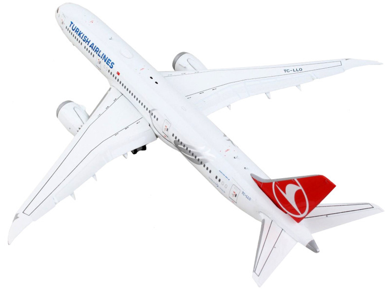 Boeing 787-9 Commercial Aircraft with Flaps Down 