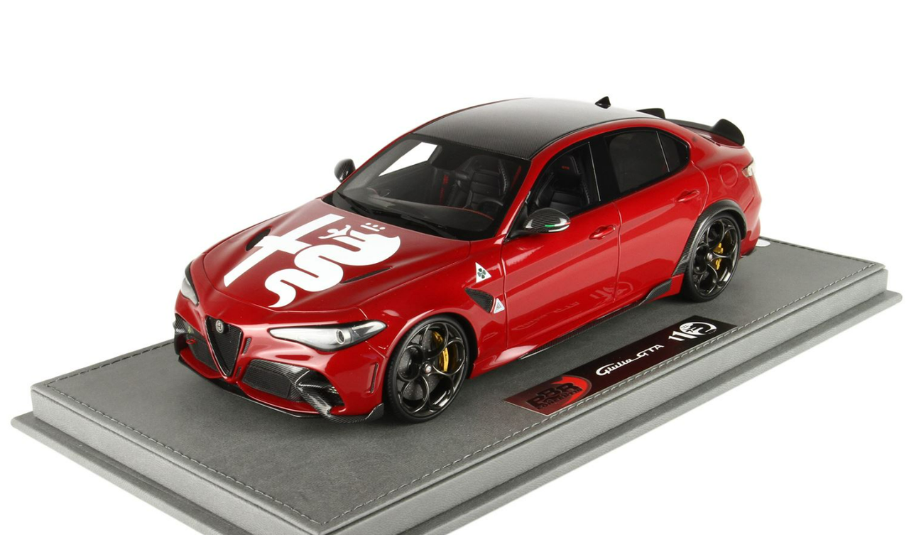 1/18 BBR Alfa Romeo Giulia GTA Special Version (Competition Red) Resin Car Model Limited 30 Pieces