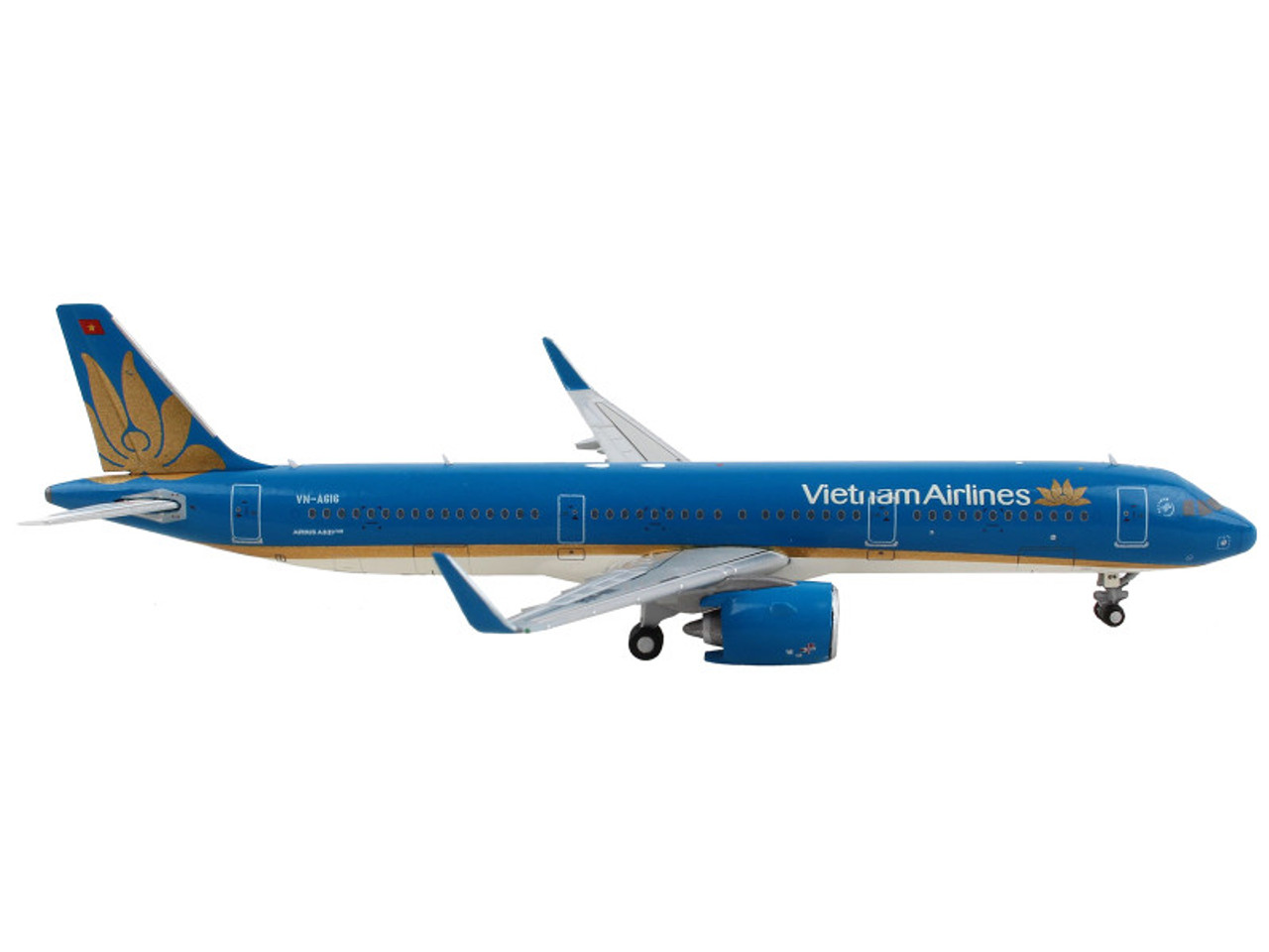 Airbus A321neo Commercial Aircraft "Vietnam Airlines" Blue 1/400 Diecast Model Airplane by GeminiJets