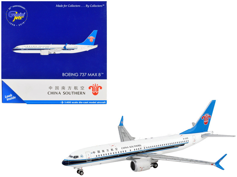 Geminijets 中国南方航空 Boeing 737 MAX 8 1:400 Boeing 737 MAX 8 Commercial Aircraft 