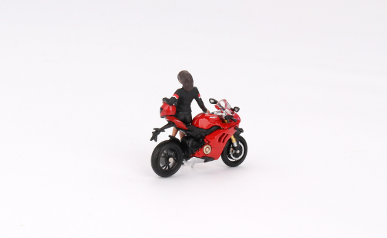 1/64 Mini GT Ducati Panigale V4 S with Ducaiti Girl Figure