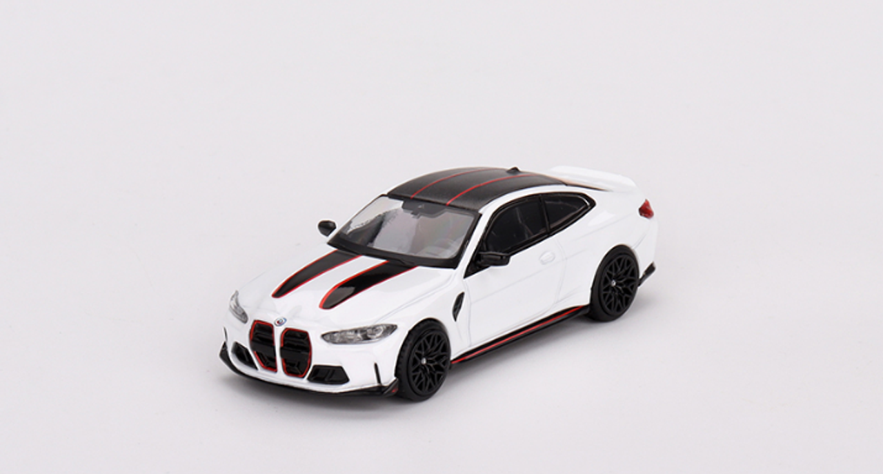 1/64 Mini GT BMW M4 CSL (Alpine White) Diecast Car Model