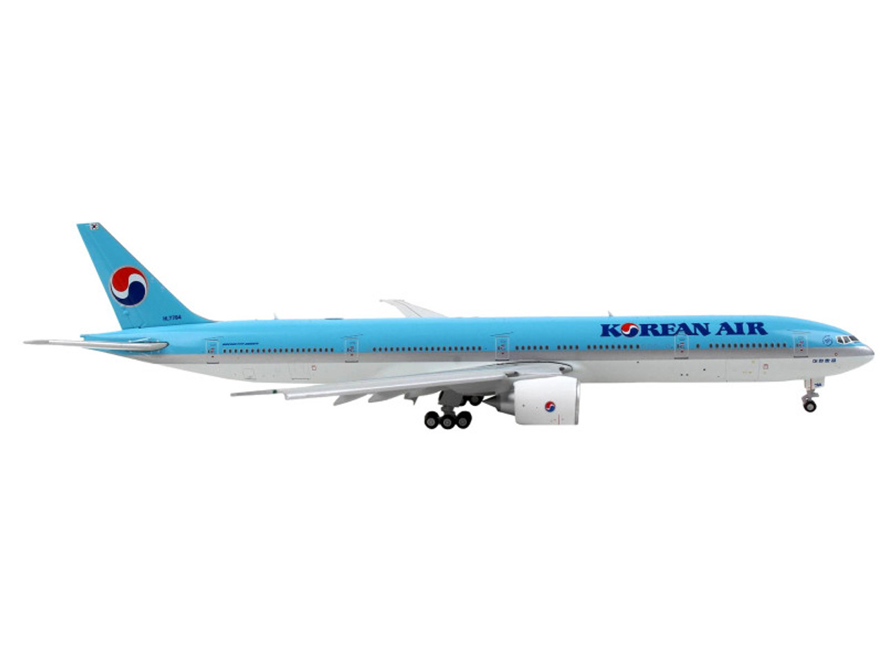 大韓航空　B777-300ER 1/400 Boeing 777-300ER Commercial Aircraft with Flaps Down 
