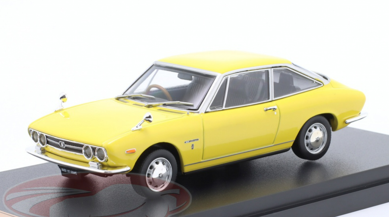 1/43 Hachette 1968 Isuzu 117 Coupe (Yellow) Car Model