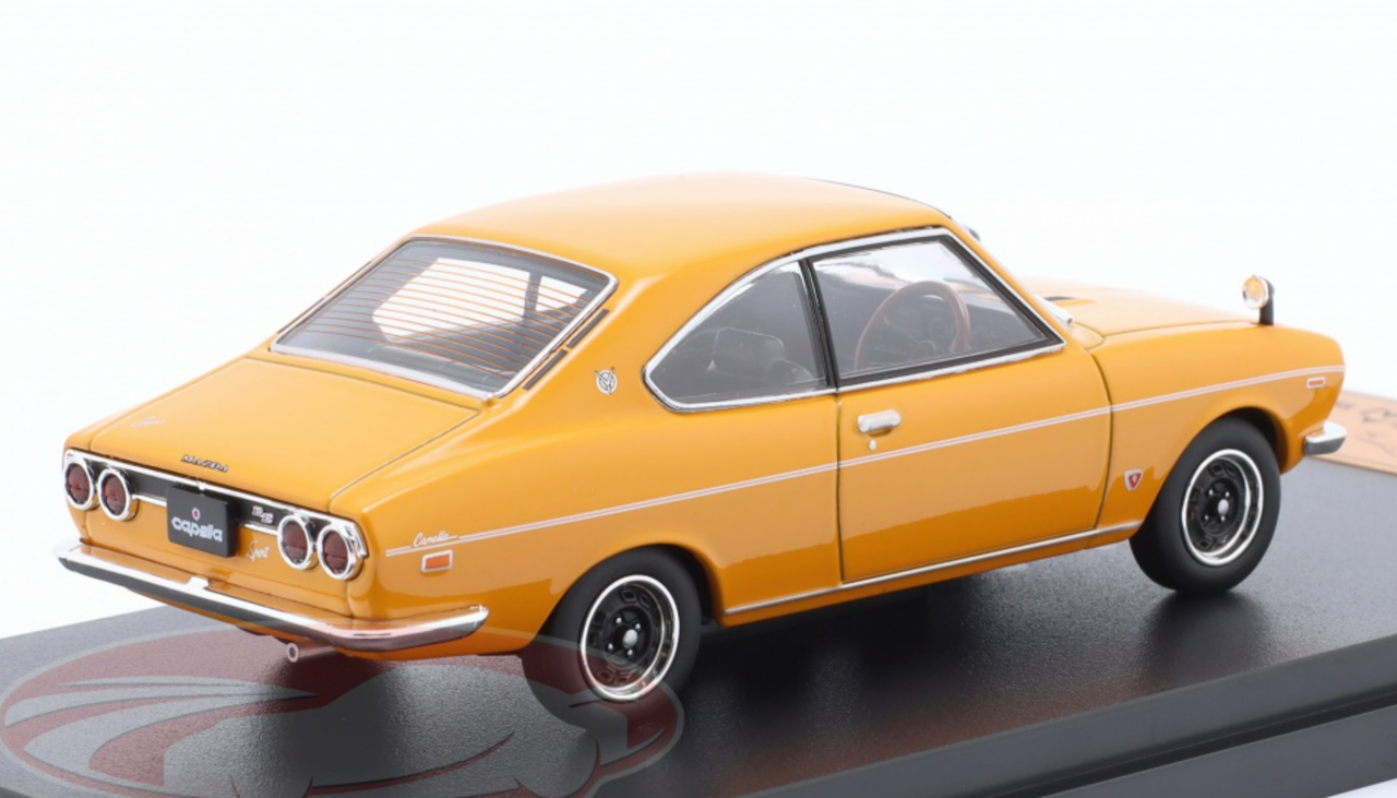 1/43 Hachette 1970 Mazda Capella Rotary Coupe (Orange) Car Model
