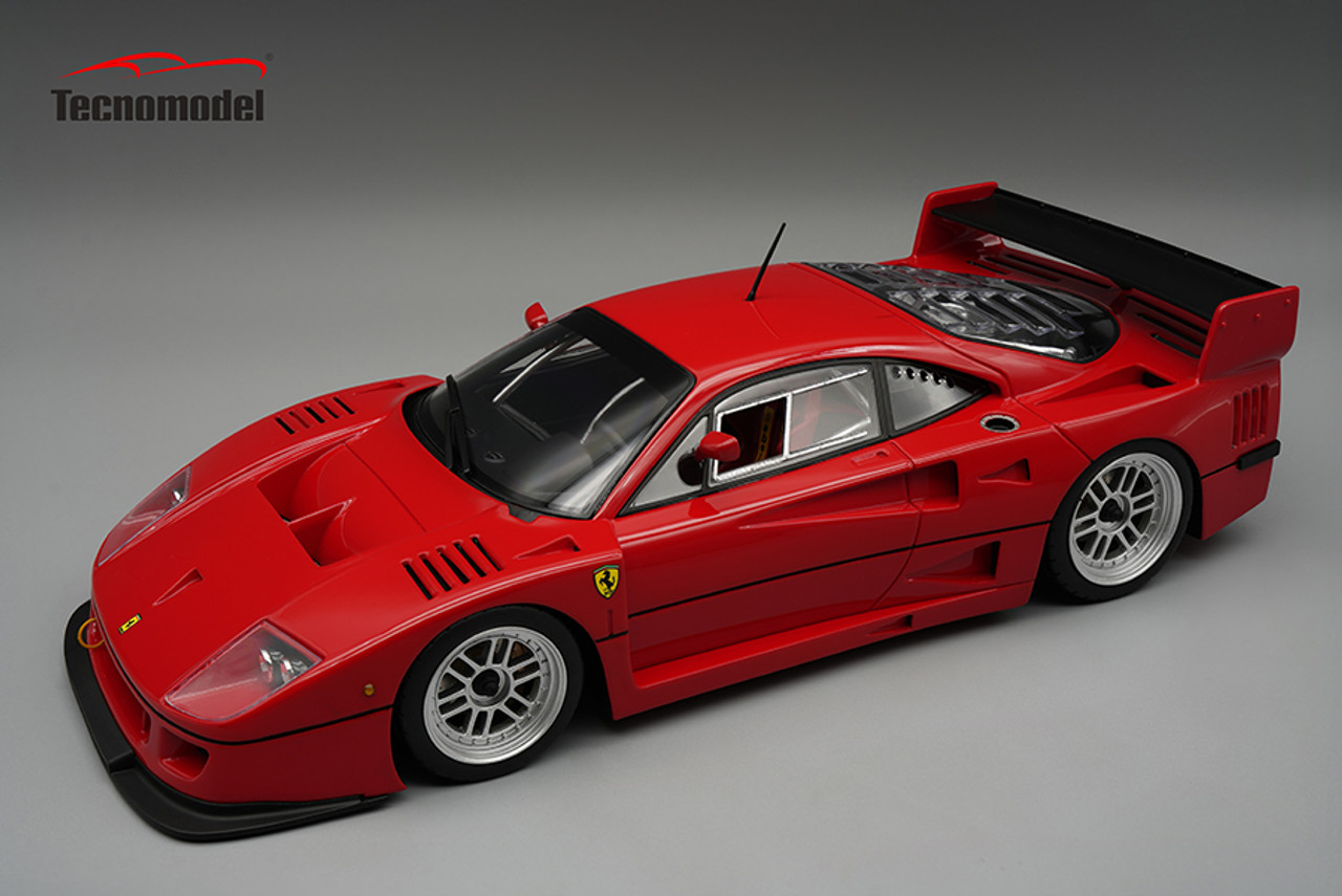 1/18 Tecnomodel Ferrari F40 LM 1996 Press Version Red with BBS Silver wheels Limited Edition Car Model