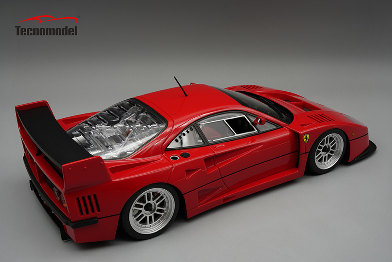 1/18 Tecnomodel Ferrari F40 LM 1996 Press Version Red with BBS Silver wheels Limited Edition Car Model