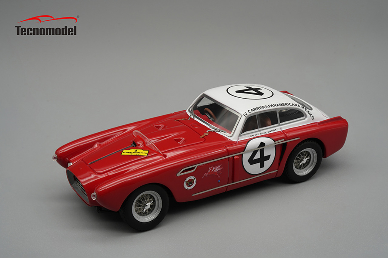 1/43 Tecnomodel Ferrari 340 Mexico Carrera Panamericana 1953 Car #4 Phil Hill, Richie Ginther Limited Edition Car Model