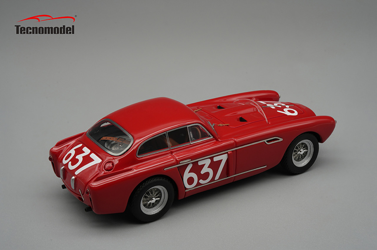 1/43 Tecnomodel Ferrari 340 Mexico Mille Miglia 1953 Car #637 Eugenio Castellotti - Ivo Regosa Limited Edition Car Model