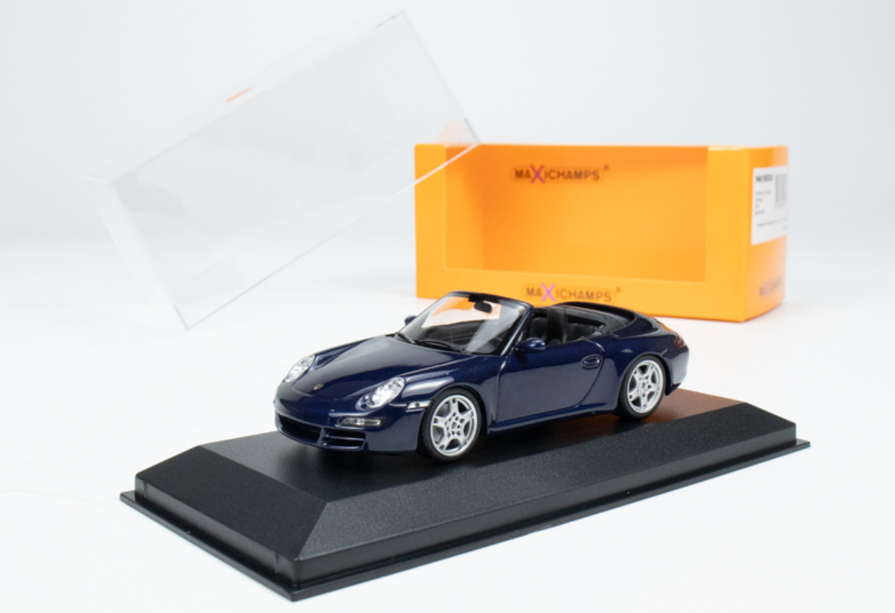 1/43 Minichamps 2005 Porsche 911 (997) Carrera S Cabriolet (Dark Blue Metallic) Car Model
